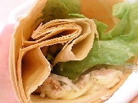 クレープ野菜巻き